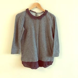 Loft sweatshirt/shirt combo size xs